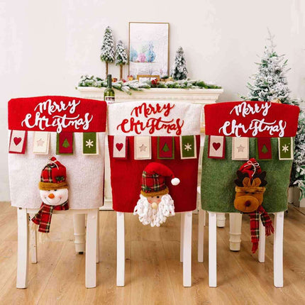 Festive Cheer Chair Cover - Bring the Joy of the Season to Your Home! - Très Elite