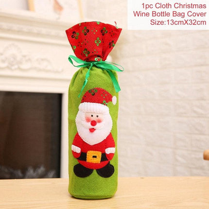 Festive Cheer Wine Bottle Cover - Perfect for Holiday Gatherings