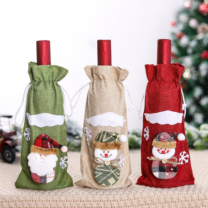 Festive Cheer Wine Bottle Cover - Perfect for Holiday Gatherings