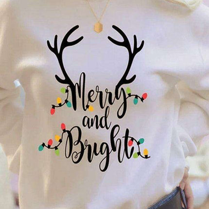 Festive Cheer Women's Oversized Christmas Graphic Sweatshirt