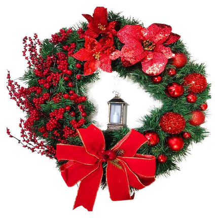 Festive Christmas Lantern Wreath: A Touch of Elegance and Warmth - Très Elite