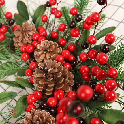 Festive DIY Wreath Making Kit with Eco-Friendly Pine Cones and Seasonal Decor