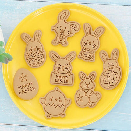 Festive Easter Cookie Cutter Set - Create Delightful Bunny, Egg, and Butterfly Treats - Très Elite
