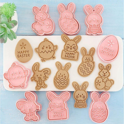 Festive Easter Cookie Cutter Set - Create Delightful Bunny, Egg, and Butterfly Treats - Très Elite