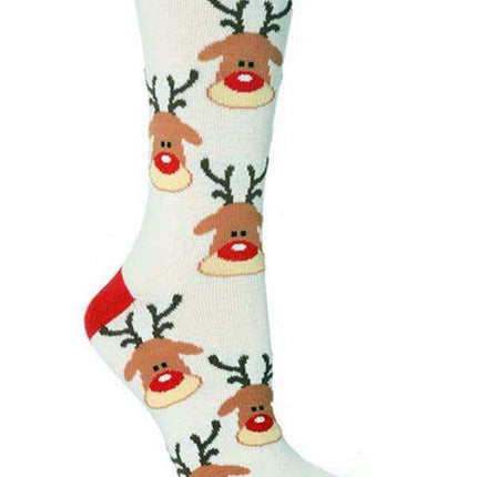 Festive Floral Cotton Socks for a Cozy Christmas - Très Elite