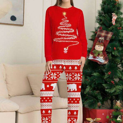 Festive Frost Kids' Christmas Tree Pajama Set for Cozy Holiday Nights - Très Elite