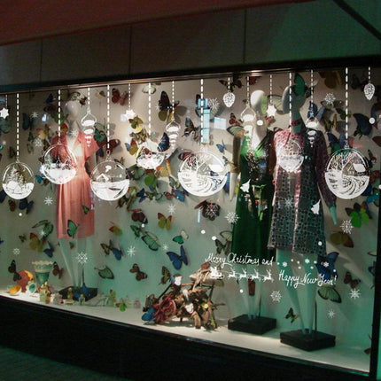 Festive Joy Christmas and New Year Wall Decal Set..