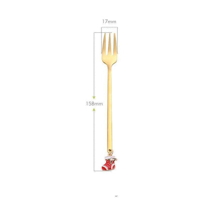 Festive Joy Stainless Steel Cutlery Set - Delightful Tableware for Holiday Celebrations - Très Elite