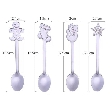 Festive Joy Stainless Steel Cutlery Set - Delightful Tableware for Holiday Celebrations - Très Elite