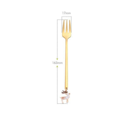 Festive Joy Stainless Steel Cutlery Set - Delightful Tableware for Holiday Celebrations - Très Elite