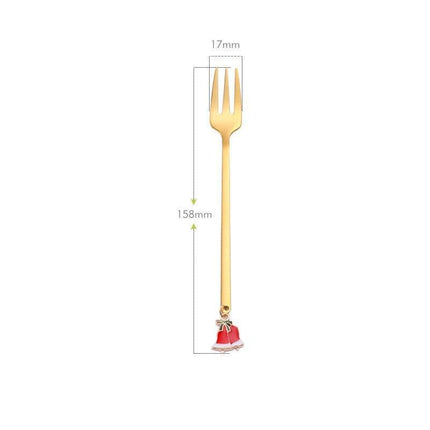 Festive Joy Stainless Steel Cutlery Set - Delightful Tableware for Holiday Celebrations - Très Elite