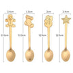 4pcs spoon gold