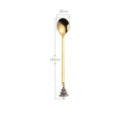 Festive Joy Stainless Steel Cutlery Set - Delightful Tableware for Holiday Celebrations - Très Elite