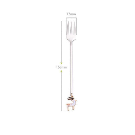 Festive Joy Stainless Steel Cutlery Set - Delightful Tableware for Holiday Celebrations - Très Elite