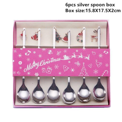 Festive Joy Stainless Steel Cutlery Set - Delightful Tableware for Holiday Celebrations - Très Elite