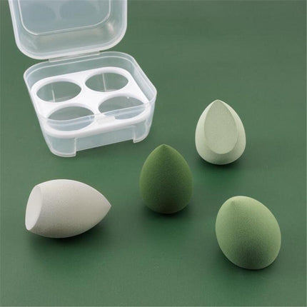 Flawless Finish Pro: 4-Piece Premium Makeup Sponge Set for Seamless Blending..