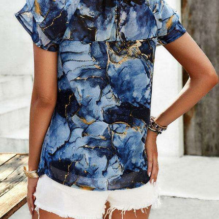Floral Delight Short-Sleeve Top: Must-Have for Spring and Summer