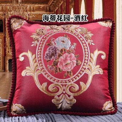 Floral Elegance Handcrafted Decorative Pillow Cover - Très Elite