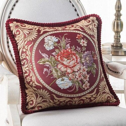 Floral Elegance Handcrafted Decorative Pillow Cover - Très Elite