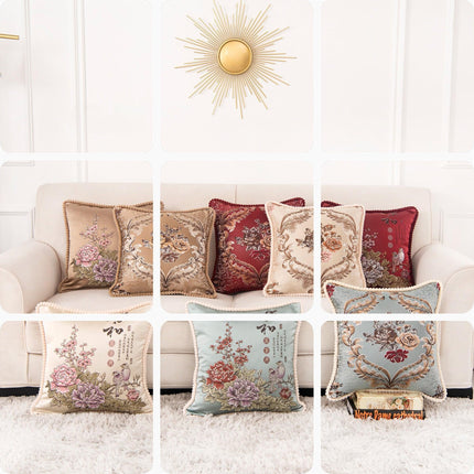 Floral Elegance Handcrafted Decorative Pillow Cover - Très Elite