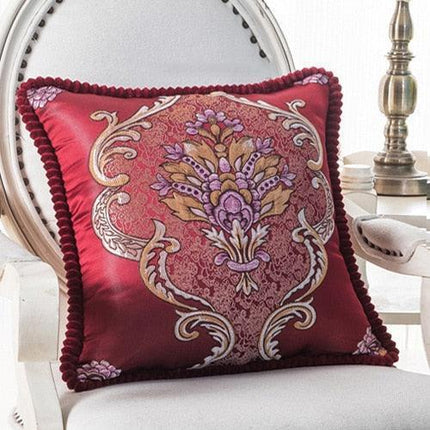 Floral Elegance Handcrafted Decorative Pillow Cover - Très Elite