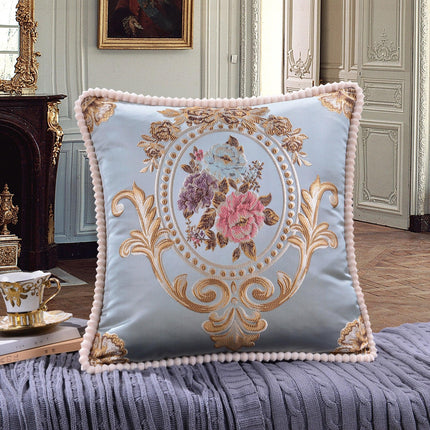 Floral Elegance Handcrafted Decorative Pillow Cover - Très Elite