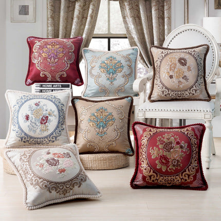 Floral Elegance Handcrafted Decorative Pillow Cover - Très Elite