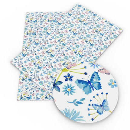 Floral Elegance Synthetic Leather Crafting Sheets - Creative Essentials - Très Elite