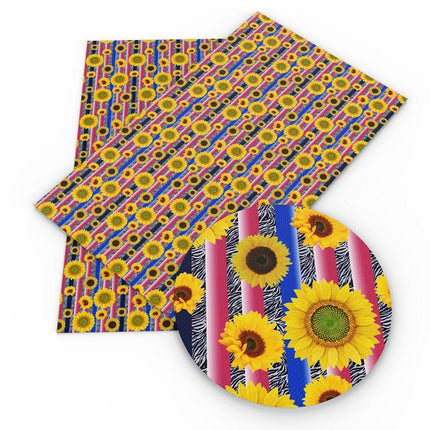 Floral Elegance Synthetic Leather Crafting Sheets - Creative Essentials - Très Elite