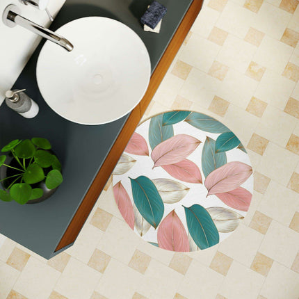 Floral Fusion Round Bath Mat - Très Elite