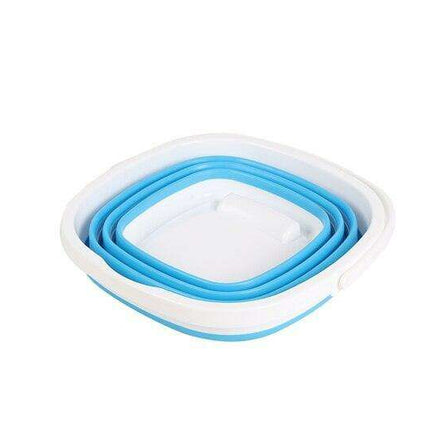 Foldable Blue Silicone Adventure Bucket - 2.65 Gallon Essential for Outdoor Fun