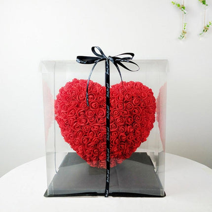Forever Love Heart-Shaped Red Rose Floral Display - Très Elite