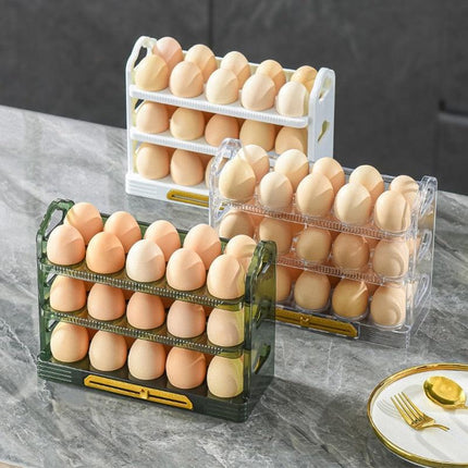 Fresh Egg Keeper with Stackable Organizer Tray - Très Elite