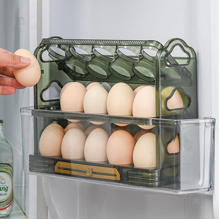 Fresh Egg Keeper with Stackable Organizer Tray - Très Elite