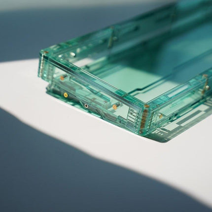 Frosted Crystal 60% Custom Mechanical Keyboard with Cherry Profile Keycaps and RGB Lighting Customization - Très Elite