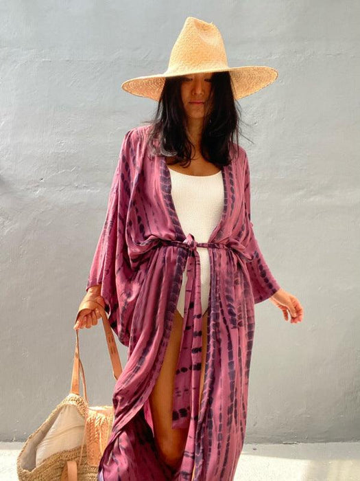 Trendy Tie-Dye Beach Cover-Up with Bohemian Flair