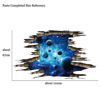Galactic Depths 3D Dark Blue Floor Decals - Stellar Space Transformation - Très Elite