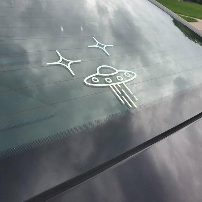 Galactic Voyager UFO Vehicle Decals - Space Alien Stickers
