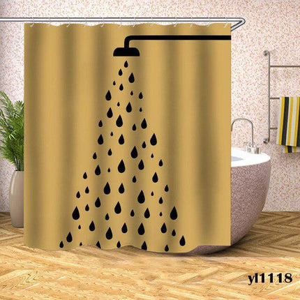 Geometric Plaid Shower Curtain with Personalized Charm