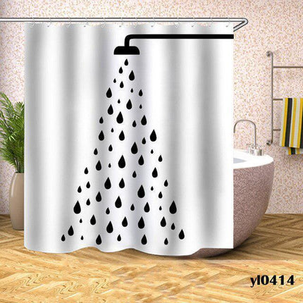 Geometric Plaid Shower Curtain with Personalized Charm