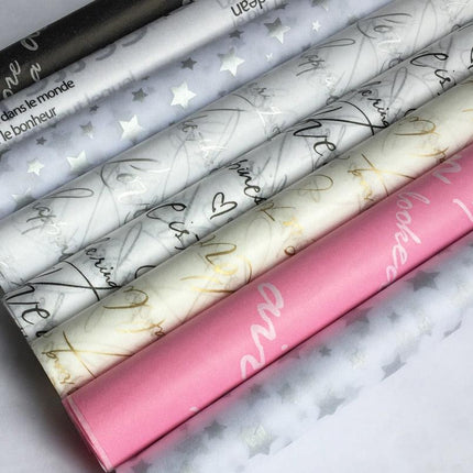 Gilded Lettered Tissue Paper Craft Collection - Très Elite