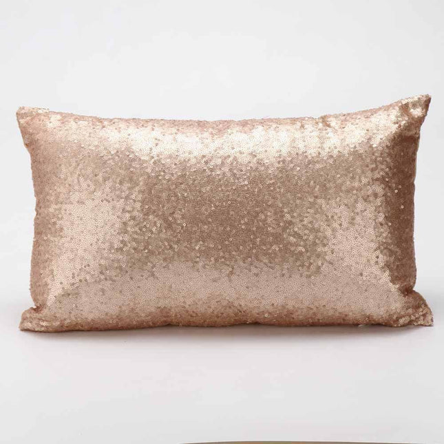 Glamorous Gold Sequin Decorative Pillow Cover for Stylish Home Accents