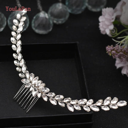 Glamorous Indian Bridal Rhinestone Tiara and Floral Hairpiece Collection for Wedding Splendor - Très Elite