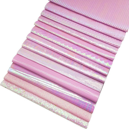 Glamorous Pink Glitter Faux Leather Craft Sheets - Perfect for Stunning Projects - Très Elite
