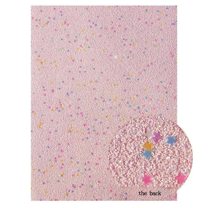 Glamorous Pink Glitter Faux Leather Craft Sheets - Perfect for Stunning Projects - Très Elite