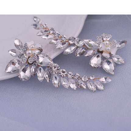 Glamorous Rhinestone Footwear Clips: Chic Accessories for Elegant Shoes - Très Elite