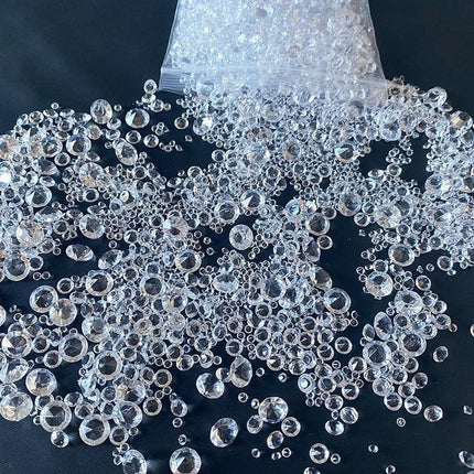 Glamorous Rose Gold Diamond Confetti Decor Kit - Stunning Wedding Table Accent - Très Elite