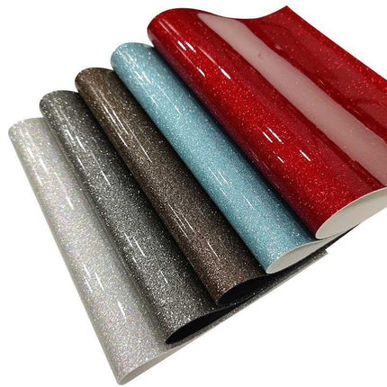 Glamorous Sparkle PU Faux Leather Craft Sheet with Mirror Finish - Très Elite