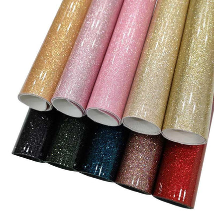 Glamorous Sparkle PU Faux Leather Craft Sheet with Mirror Finish - Très Elite