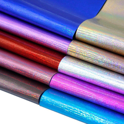 Glistening Creativity: Transform Your Projects with Burst Crack Faux Leather Sheets - Très Elite
